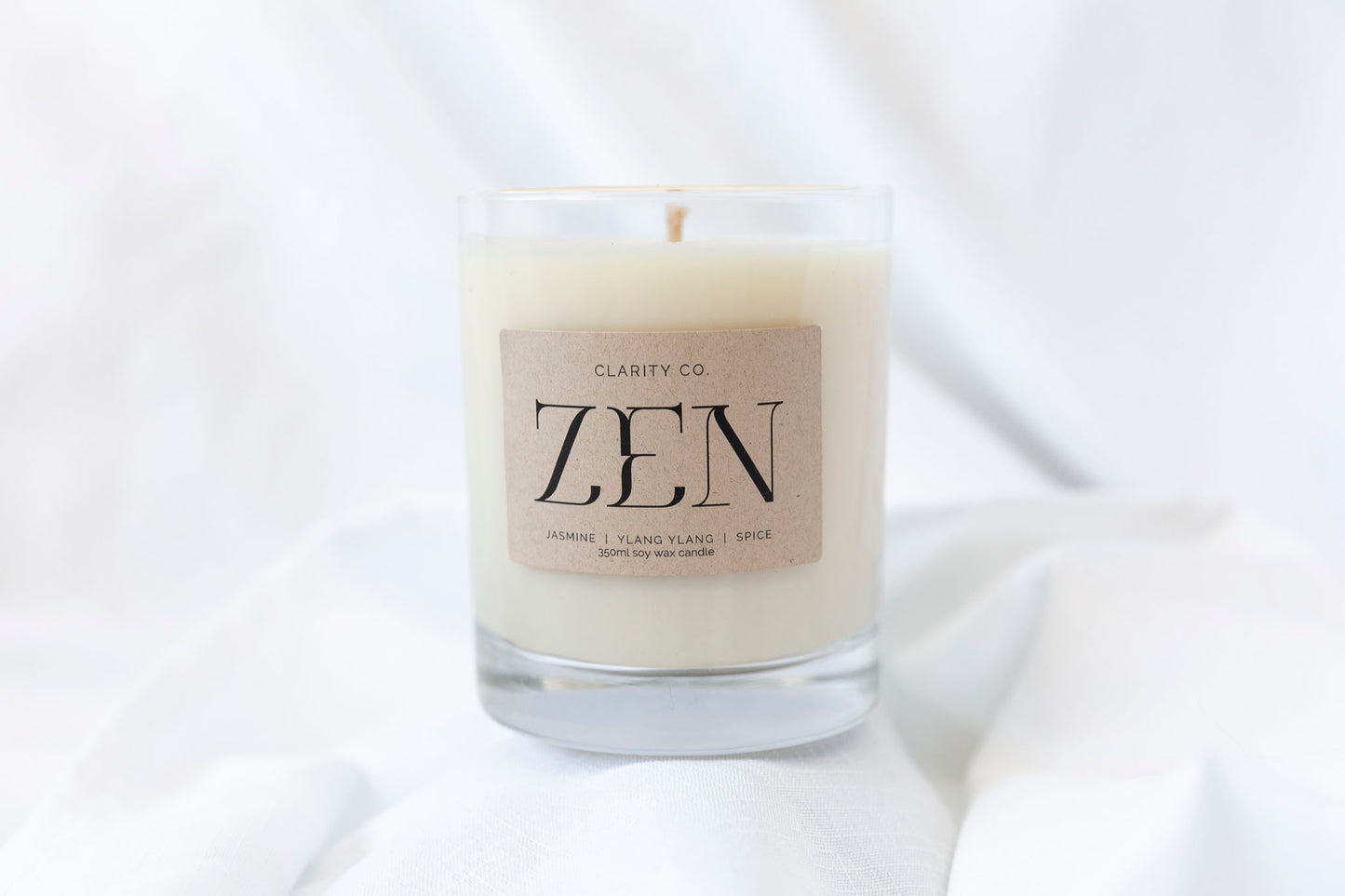 Zen - Scented Soy Candle - Premium Crystals + Gifts from Clarity Co. - NZ's Favourite Online Crystal Shop