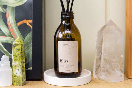 Bliss Reed Diffuser - Premium Crystals + Gifts from Clarity Co. - NZ's Favourite Online Crystal Shop