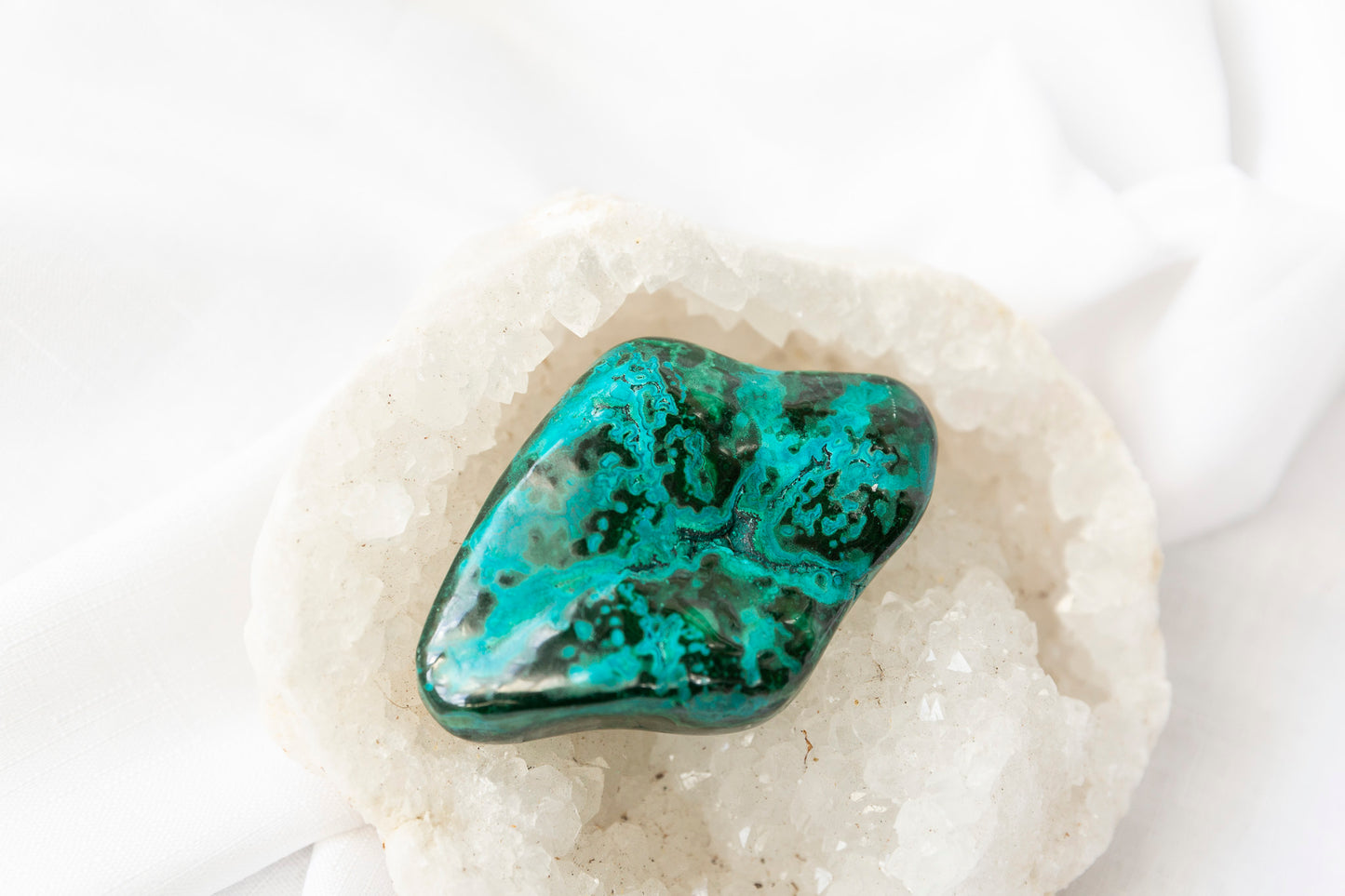 Chrysocolla + Malachite Polished Piece