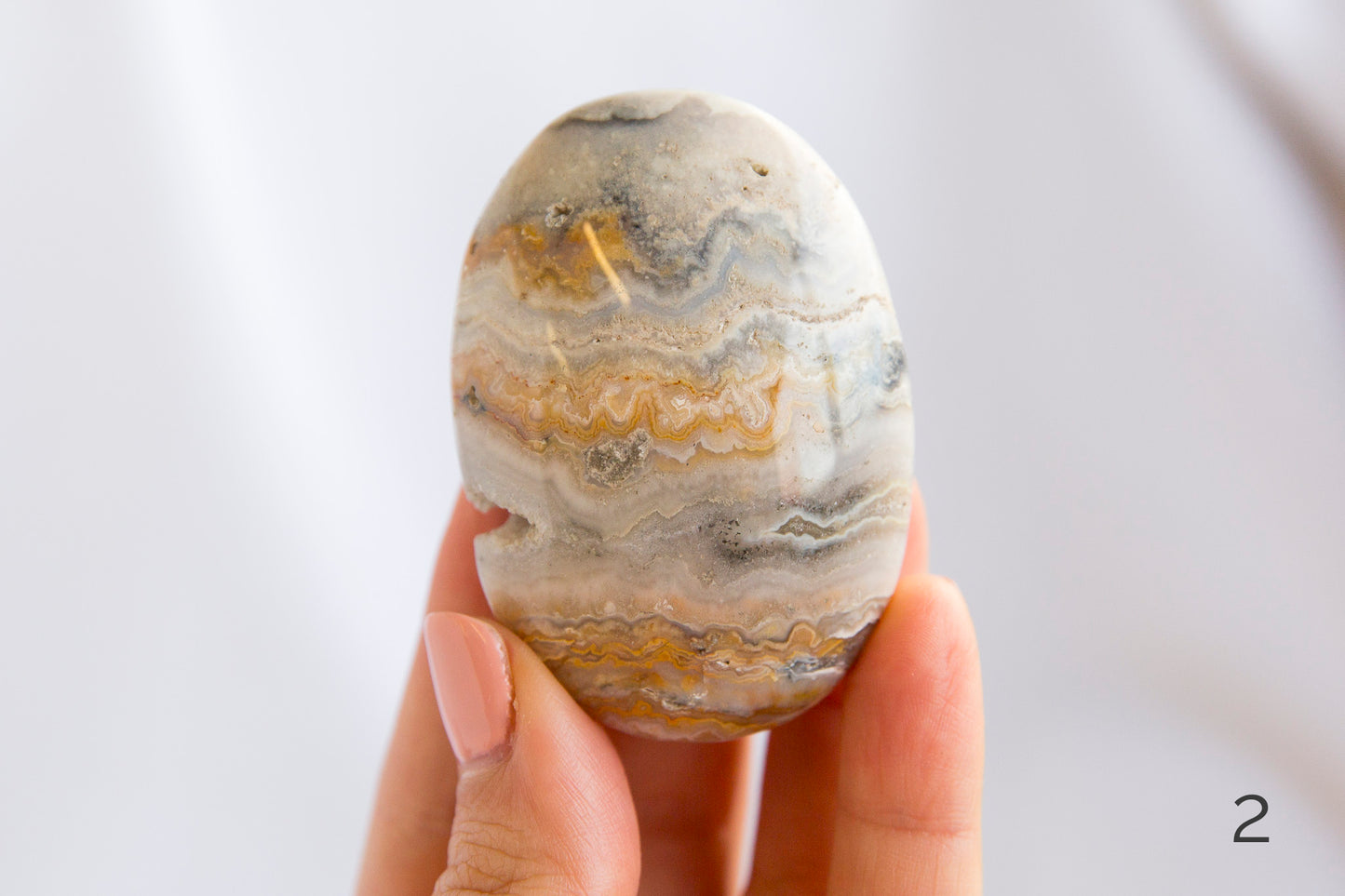 Black Crazy Lace Agate Palmstones