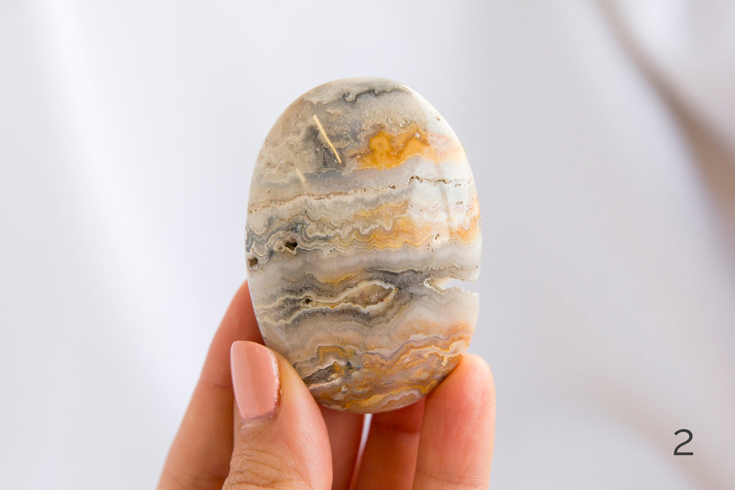 Black Crazy Lace Agate Palmstones