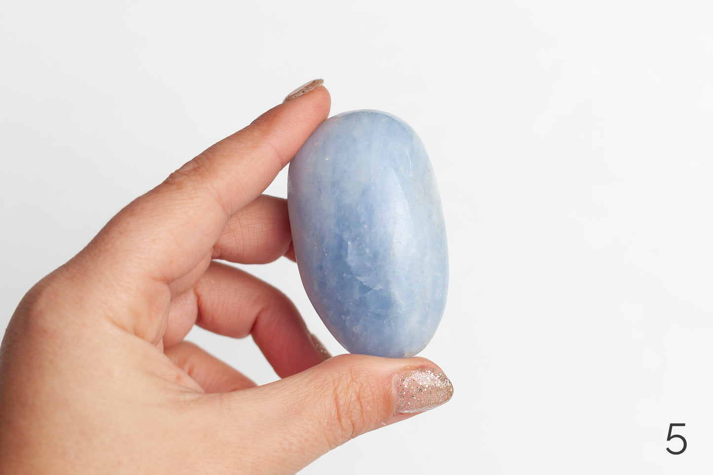 Blue Calcite Palmstones - Premium Crystals + Gifts from Clarity Co. - NZ's Favourite Online Crystal Shop