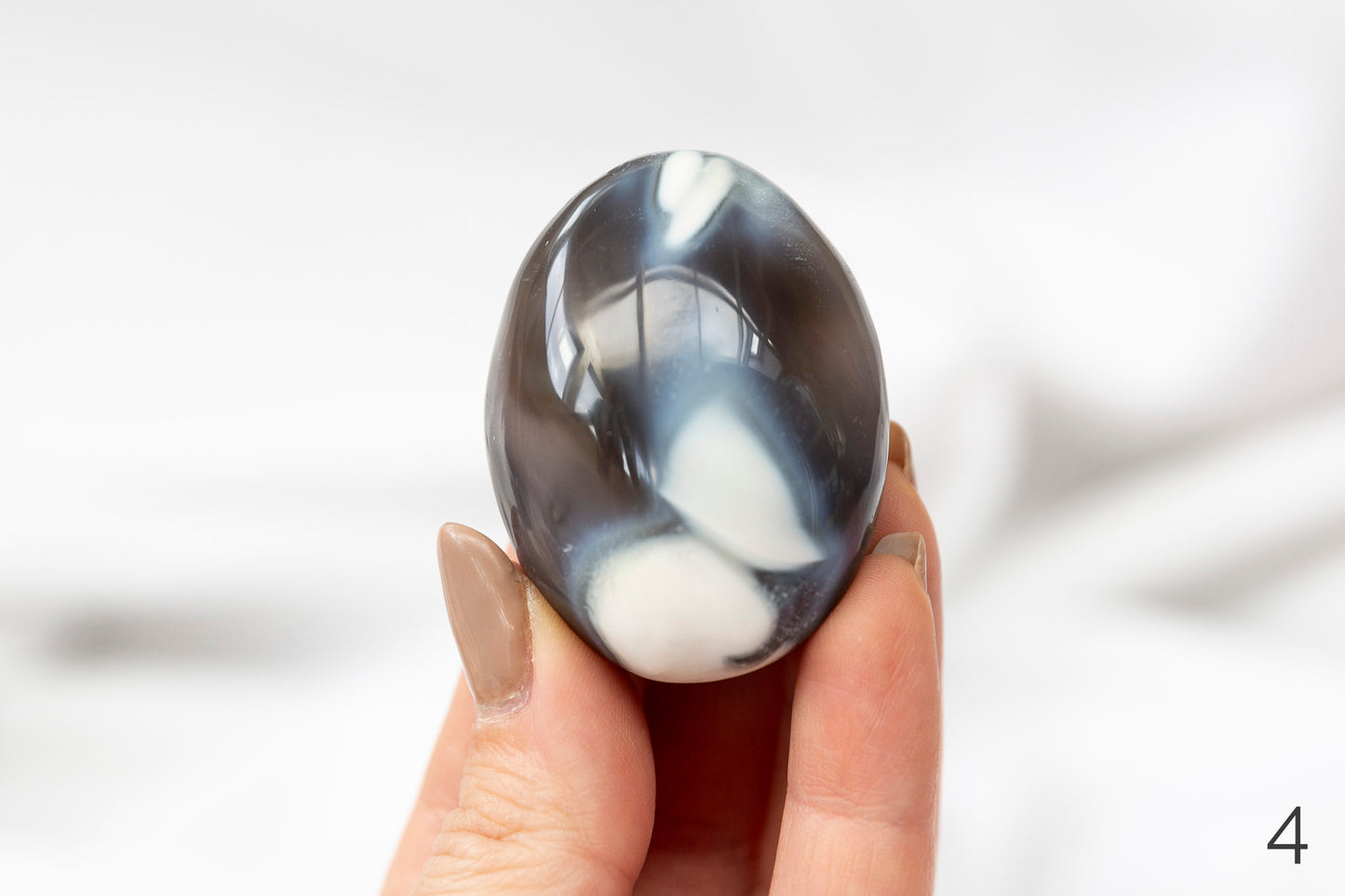 Orca Agate Palmstones