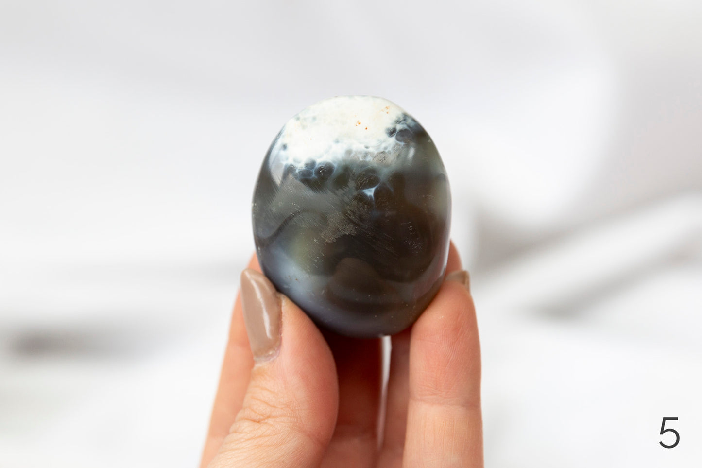 Orca Agate Palmstones