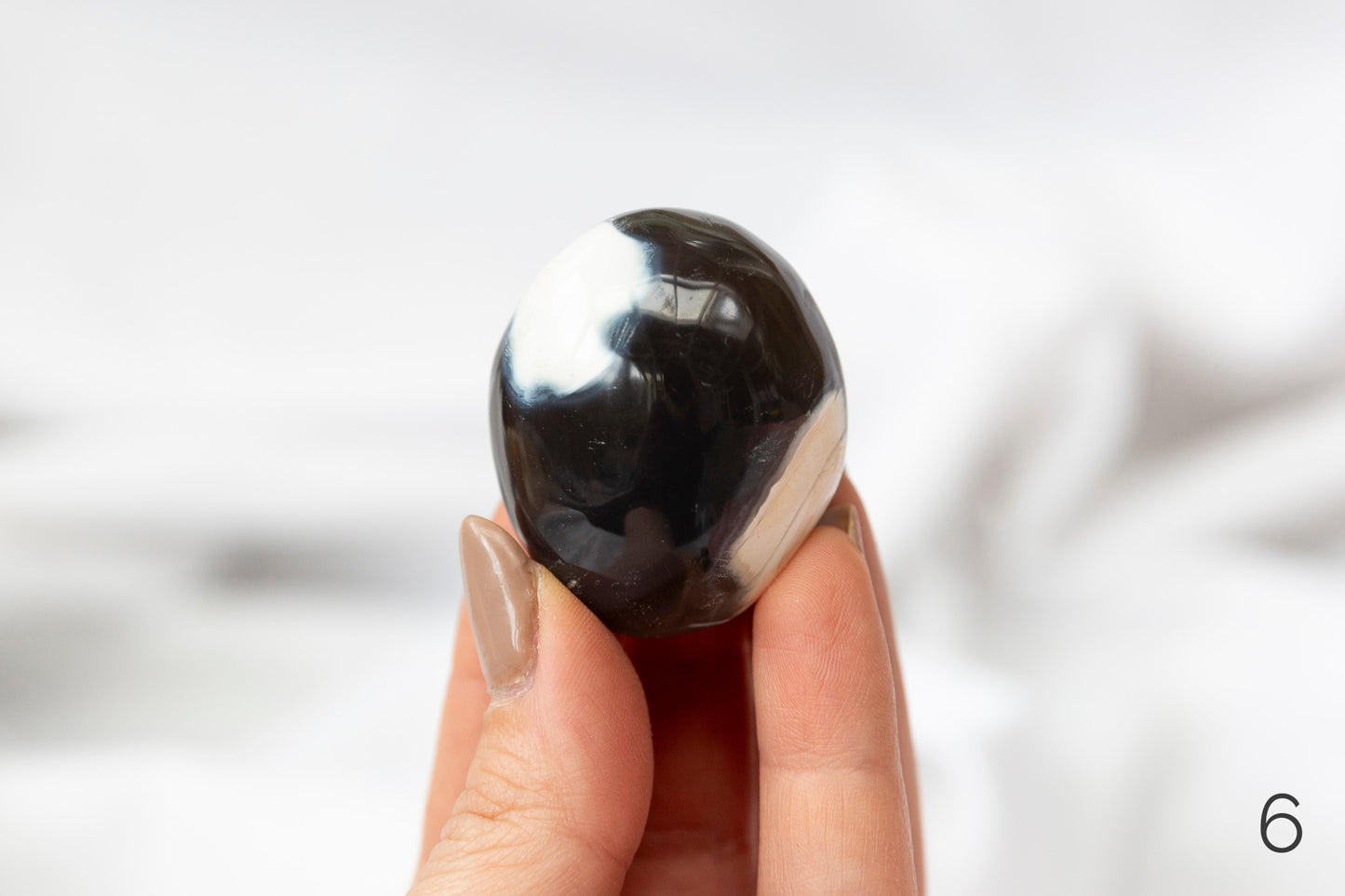 Orca Agate Palmstones