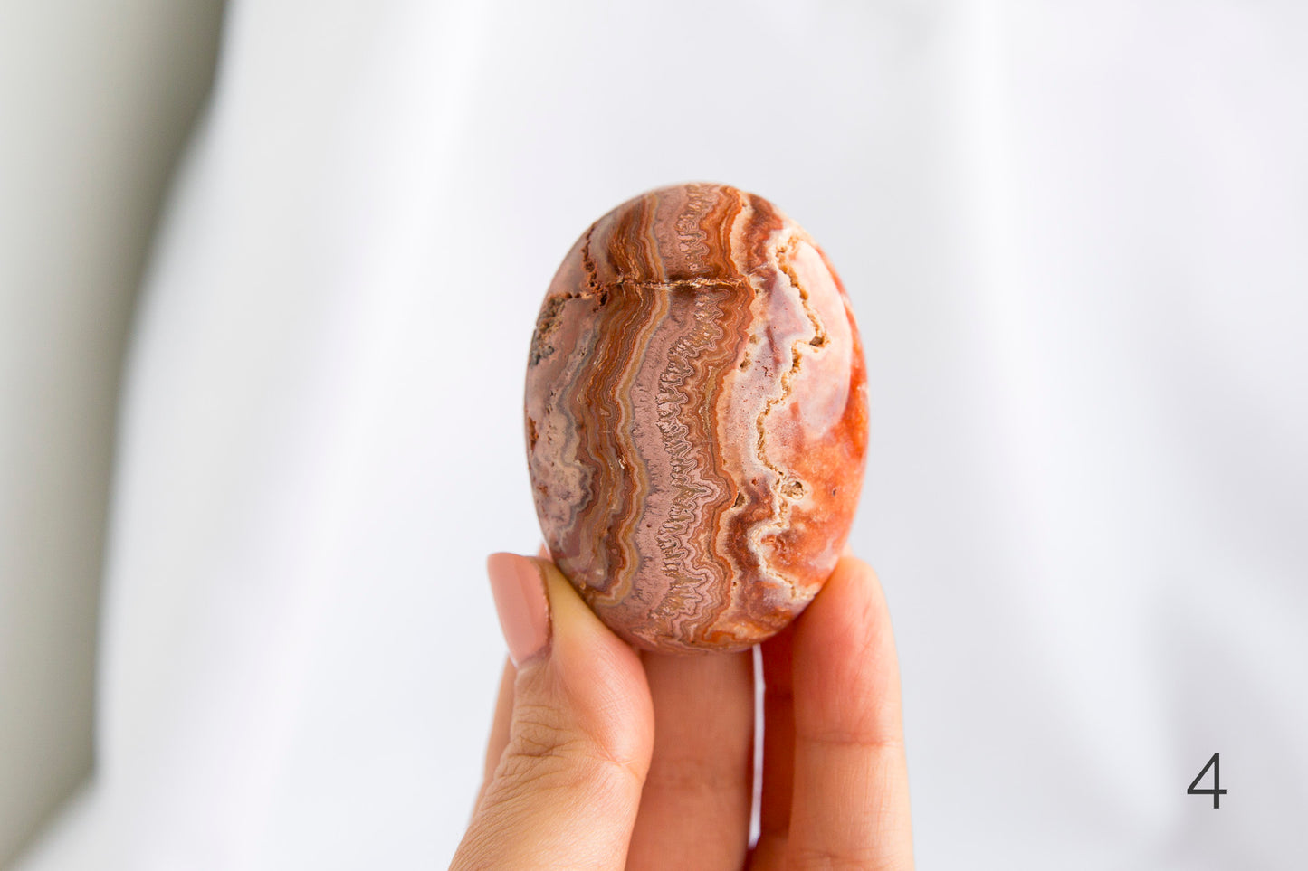 Pink Crazy Lace Agate Palmstones