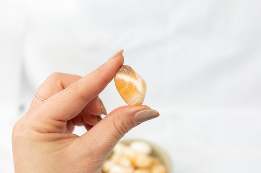 Orange Calcite Unpolished Tumblestones