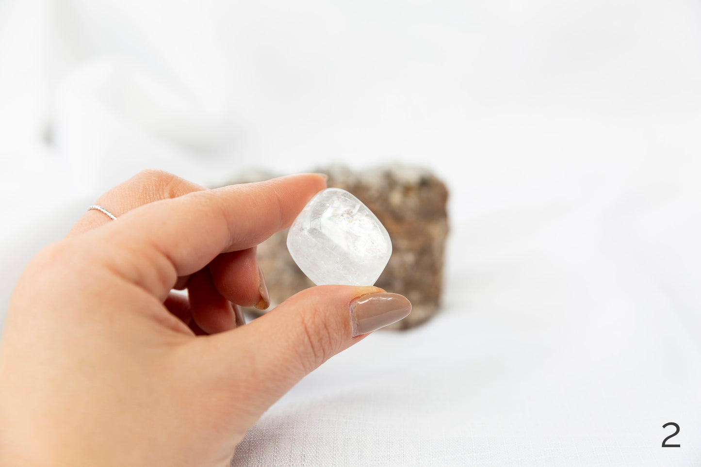 White Calcite Tumblestones