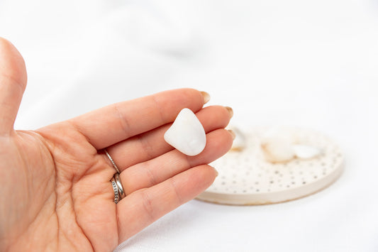 White Opal Tumblestones