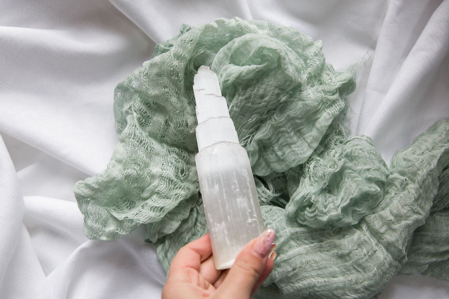 Satin Spar (Selenite) Tower - Premium Crystals + Gifts from Clarity Co. - NZ's Favourite Online Crystal Shop