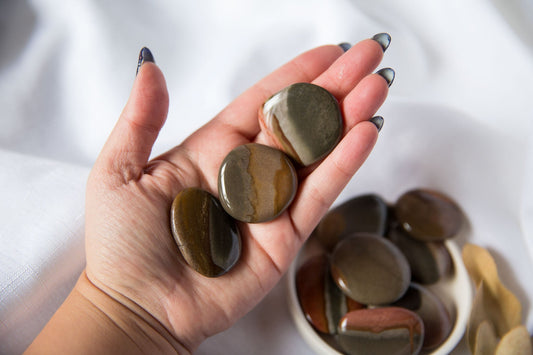 Polychrome Jasper Flatstones - Premium Crystals + Gifts from Clarity Co. - NZ's Favourite Online Crystal Shop