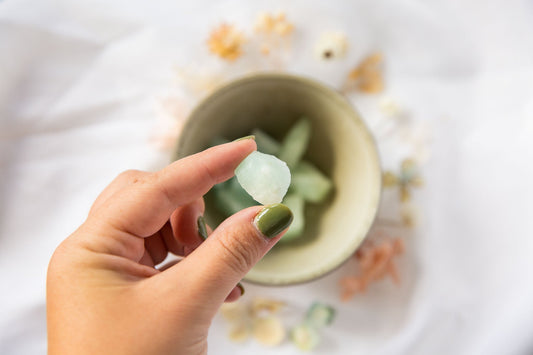 Aquamarine Small Rough Pieces - Premium Crystals + Gifts from Clarity Co. - NZ's Favourite Online Crystal Shop