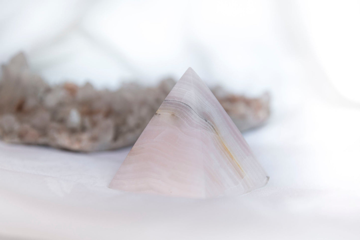 Mangano Calcite Pyramid - Premium Crystals + Gifts from Clarity Co. - NZ's Favourite Online Crystal Shop
