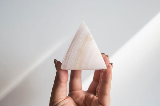 Mangano Calcite Pyramid - Premium Crystals + Gifts from Clarity Co. - NZ's Favourite Online Crystal Shop