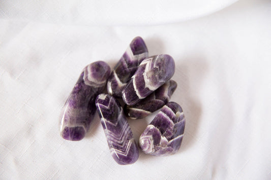 Chevron Amethyst XL Tumblestones - Premium Crystals + Gifts from Clarity Co. - NZ's Favourite Online Crystal Shop