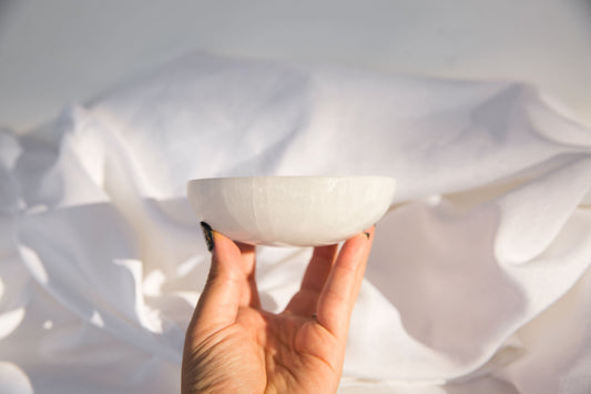 Satin Spar (Selenite) Bowl - Premium Crystals + Gifts from Clarity Co. - NZ's Favourite Online Crystal Shop