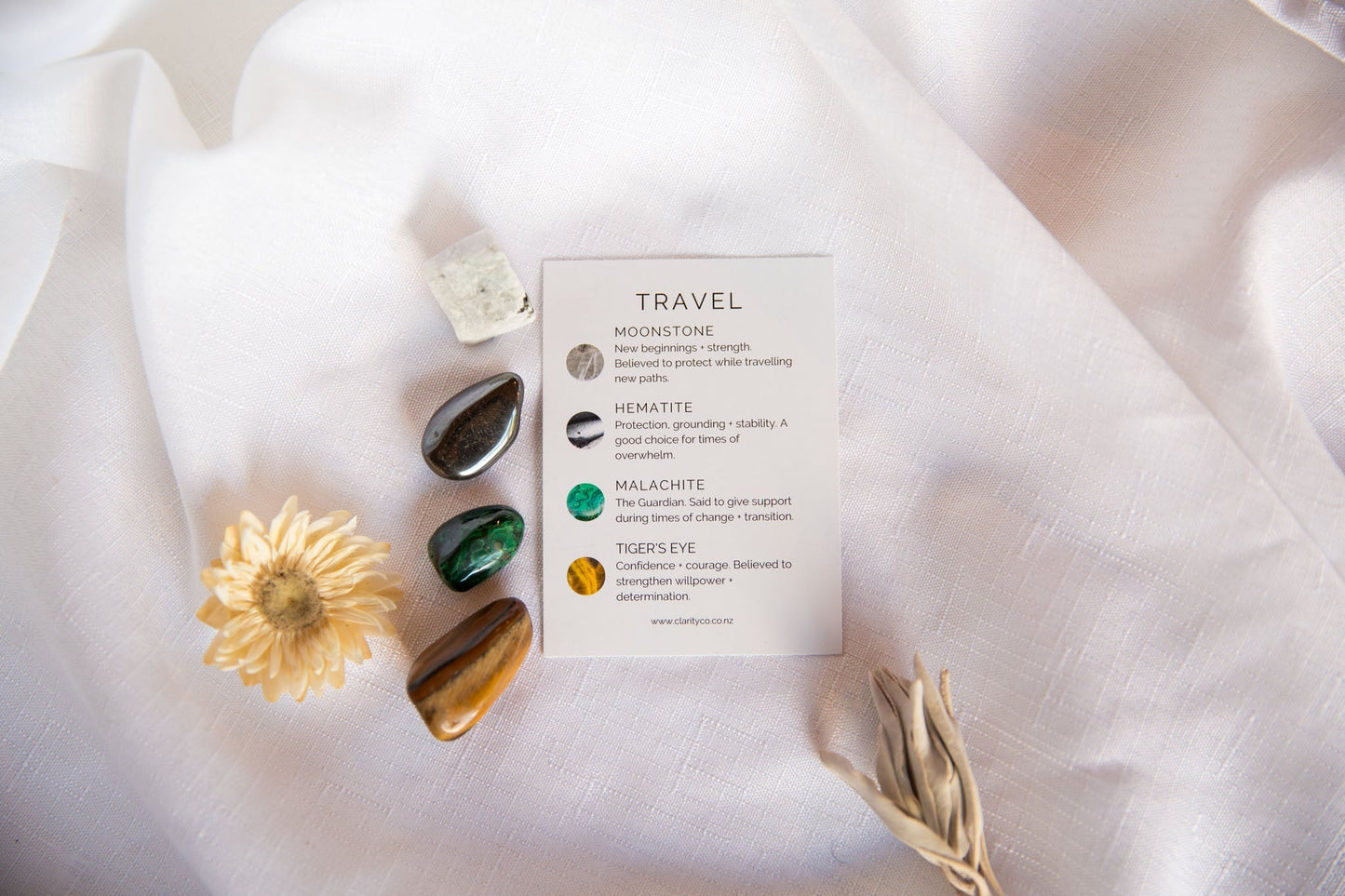 Travel Crystal Kit - Premium Crystals + Gifts from Clarity Co. - NZ's Favourite Online Crystal Shop