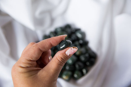 Moss Agate Tumblestone - Premium Crystals + Gifts from Clarity Co. - NZ's Favourite Online Crystal Shop