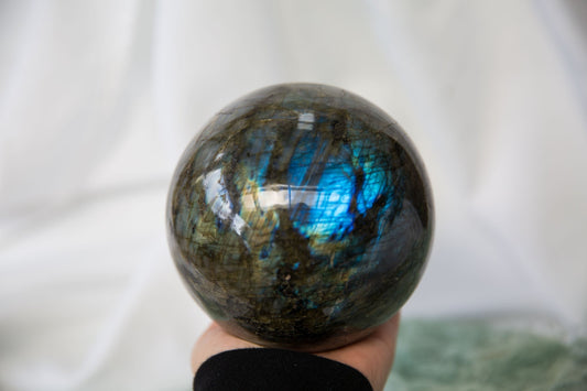 Labradorite Sphere #2 - Premium Crystals + Gifts from Clarity Co. - NZ's Favourite Online Crystal Shop
