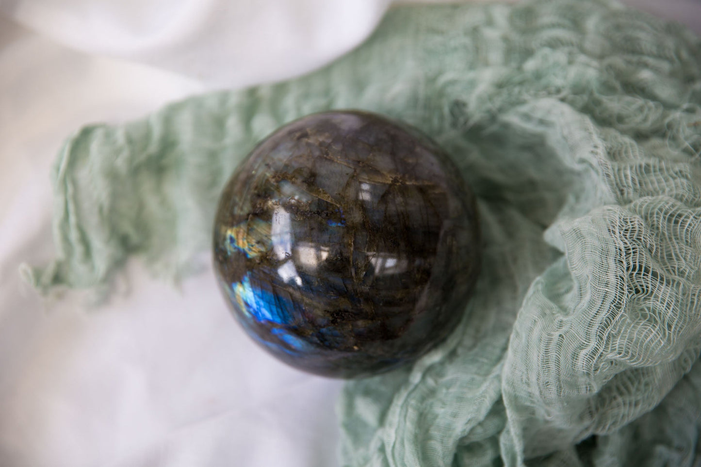 Labradorite Sphere #2 - Premium Crystals + Gifts from Clarity Co. - NZ's Favourite Online Crystal Shop