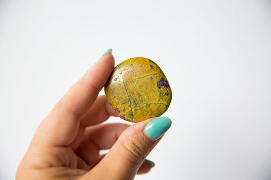 Stichtite + Serpentine Flatstone - Premium Crystals + Gifts from Clarity Co. - NZ's Favourite Online Crystal Shop