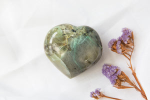 Garnierite Green Moonstone Heart #4 - Premium Crystals + Gifts from Clarity Co. - NZ's Favourite Online Crystal Shop