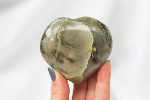 Garnierite Green Moonstone Heart #4 - Premium Crystals + Gifts from Clarity Co. - NZ's Favourite Online Crystal Shop