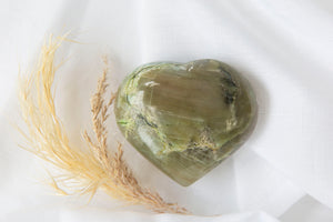 Garnierite Green Moonstone Heart #5 - Premium Crystals + Gifts from Clarity Co. - NZ's Favourite Online Crystal Shop