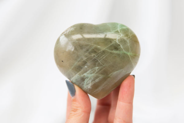 Garnierite Green Moonstone Heart #5 - Premium Crystals + Gifts from Clarity Co. - NZ's Favourite Online Crystal Shop