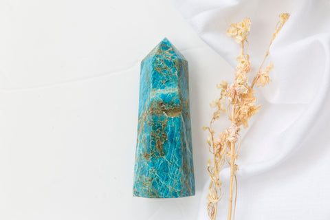 Apatite Tower #6 - Premium Crystals + Gifts from Clarity Co. - NZ's Favourite Online Crystal Shop