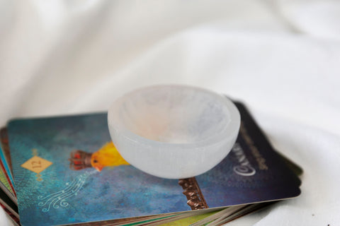 Satin Spar (Selenite) Mini Bowl - Premium Crystals + Gifts from Clarity Co. - NZ's Favourite Online Crystal Shop