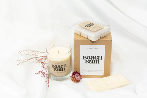 Beach Bum - Scented Soy Wax Melts - Premium Crystals + Gifts from Clarity Co. - NZ's Favourite Online Crystal Shop