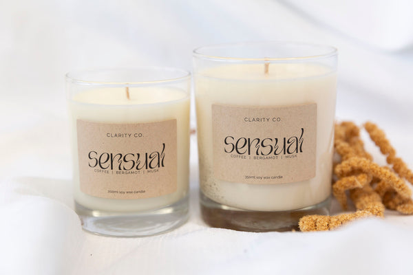 Sensual - Scented Soy Candle - Premium Crystals + Gifts from Clarity Co. - NZ's Favourite Online Crystal Shop