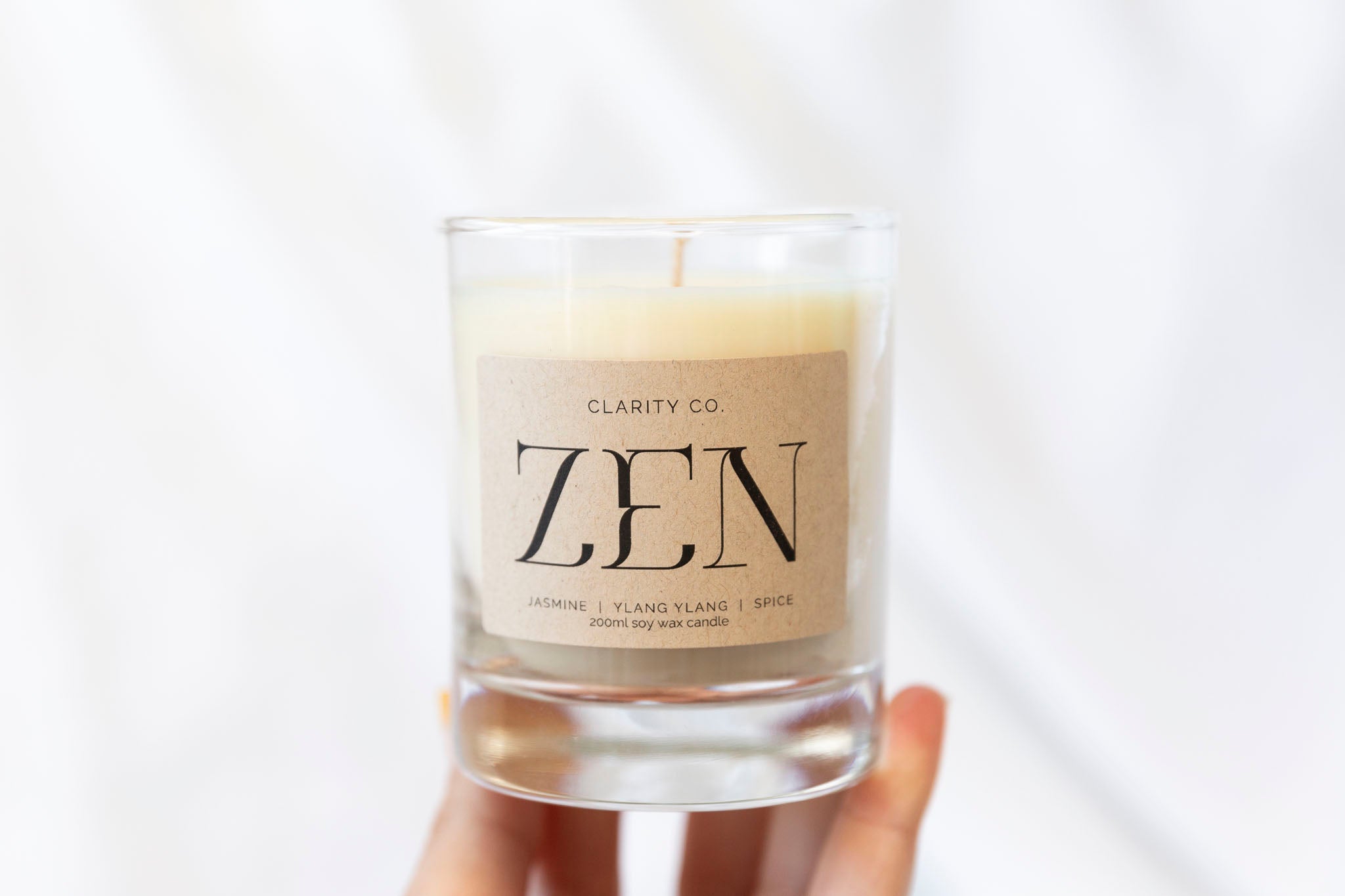 Zen - Scented Soy Candle - Premium Crystals + Gifts from Clarity Co. - NZ's Favourite Online Crystal Shop