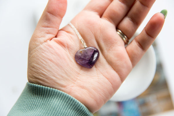 Amethyst Mini Heart Necklace - Premium Crystals + Gifts from Clarity Co. - NZ's Favourite Online Crystal Shop