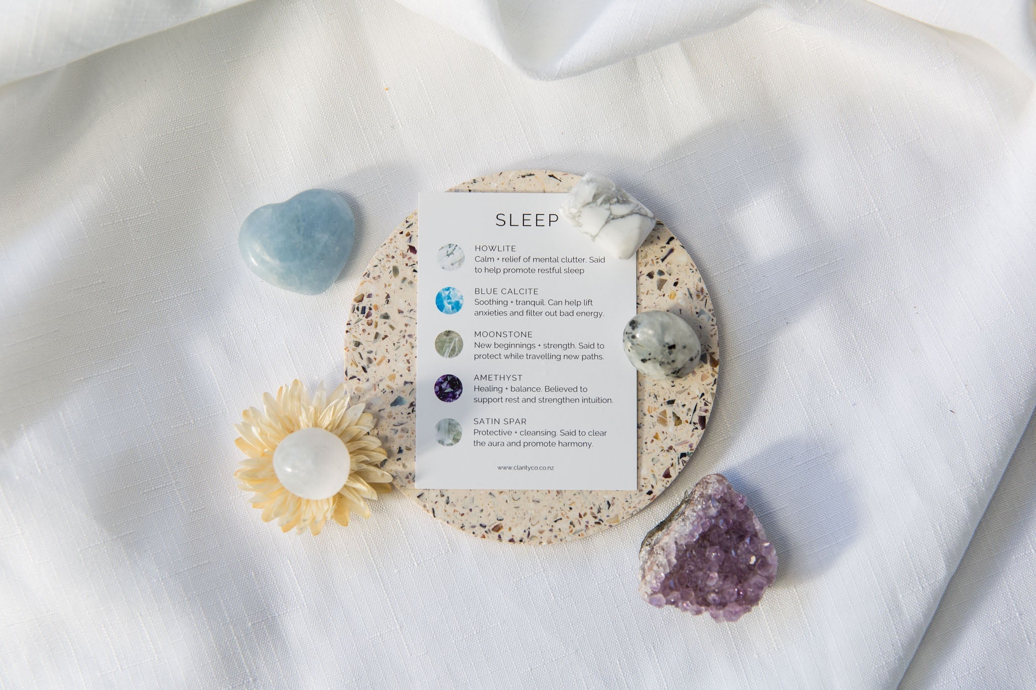 Sleep Support Crystal Kit - Premium Crystals + Gifts from Clarity Co. - NZ's Favourite Online Crystal Shop