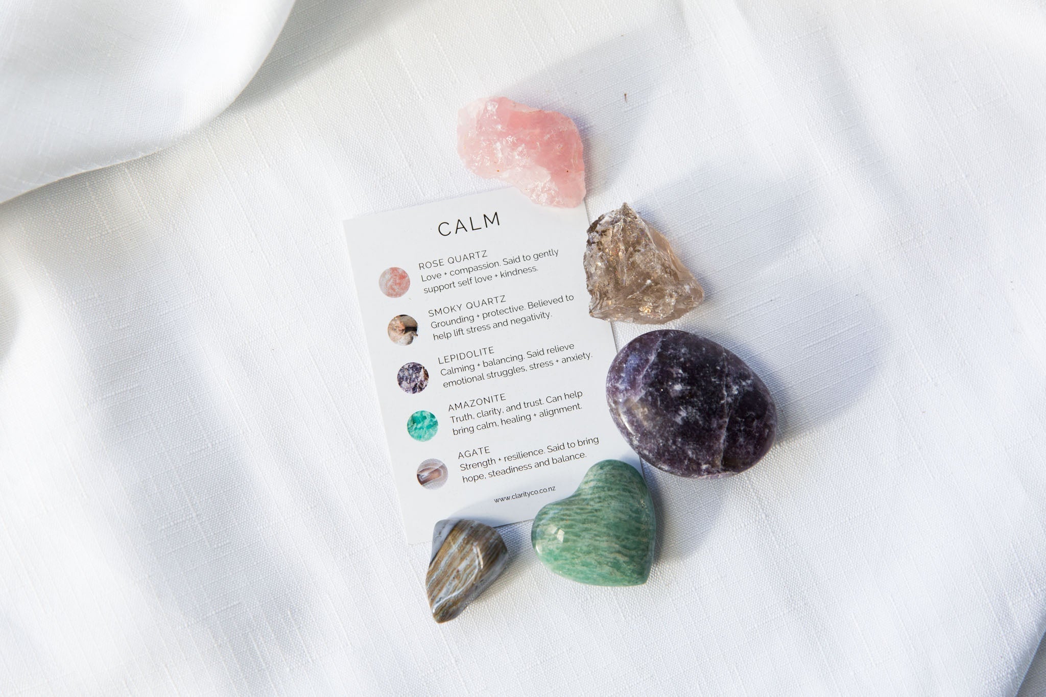 Calm Crystal Kit - Premium Crystals + Gifts from Clarity Co. - NZ's Favourite Online Crystal Shop