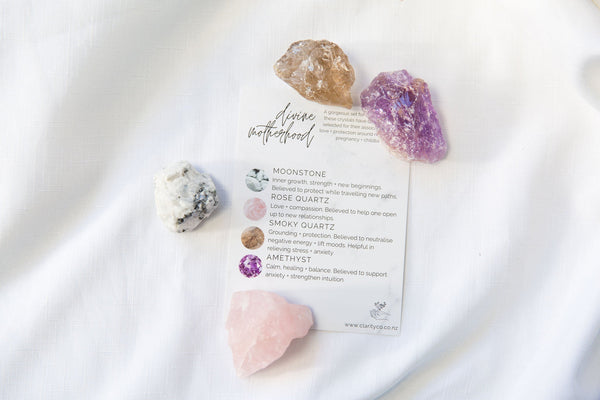 Divine Motherhood Set - Premium Crystals + Gifts from Clarity Co. - NZ's Favourite Online Crystal Shop