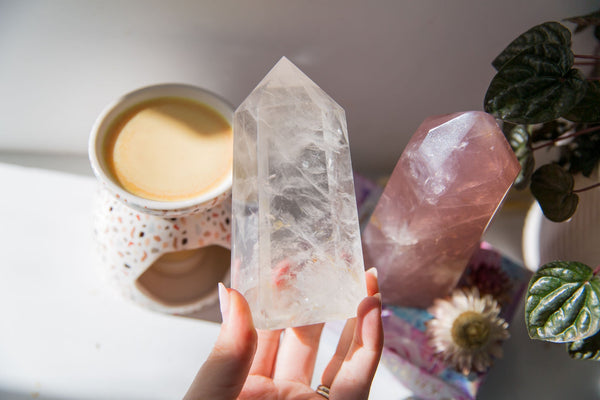 Clear Quartz Tower - Premium Crystals + Gifts from Clarity Co. - NZ's Favourite Online Crystal Shop