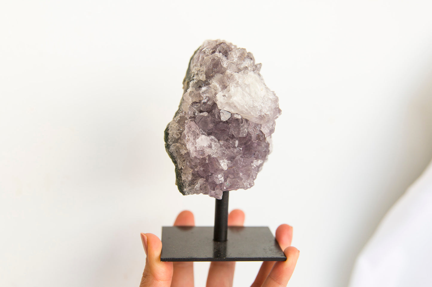 Amethyst + Calcite On Stand
