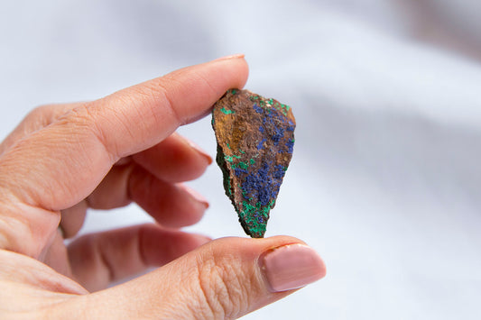 Azurite On Matrix