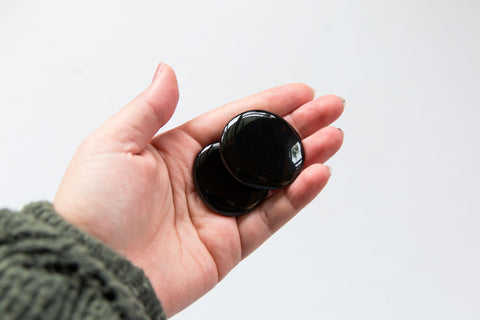 Black Obsidian Flatstones - Premium Crystals + Gifts from Clarity Co. - NZ's Favourite Online Crystal Shop