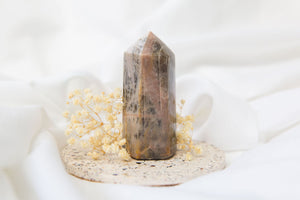 Black Moonstone Short Tower #2 - Premium Crystals + Gifts from Clarity Co. - NZ's Favourite Online Crystal Shop