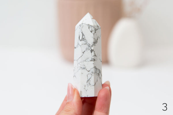 Howlite Polished Points - Premium Crystals + Gifts from Clarity Co. - NZ's Favourite Online Crystal Shop