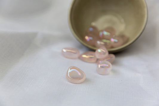 Rose Aura Quartz Tumbles