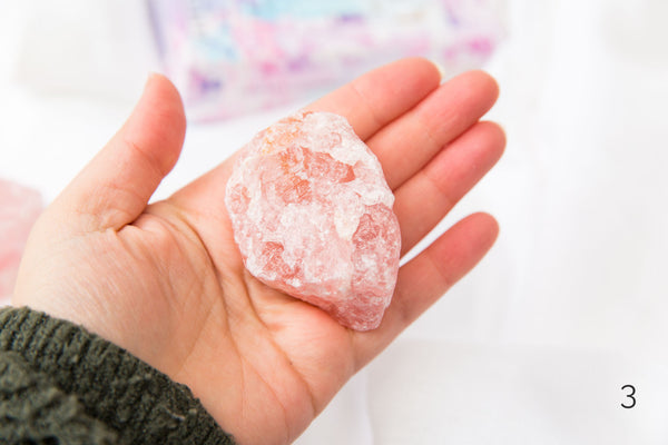 Rose Quartz Rough (medium) - Premium Crystals + Gifts from Clarity Co. - NZ's Favourite Online Crystal Shop