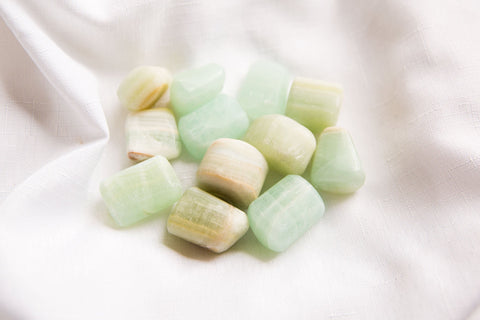 Pistachio Calcite XL Tumbles - Premium Crystals + Gifts from Clarity Co. - NZ's Favourite Online Crystal Shop