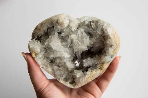 Celestite Druzy Heart #3 - Premium Crystals + Gifts from Clarity Co. - NZ's Favourite Online Crystal Shop