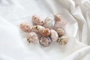 Flower Agate Palmstones - Premium Crystals + Gifts from Clarity Co. - NZ's Favourite Online Crystal Shop