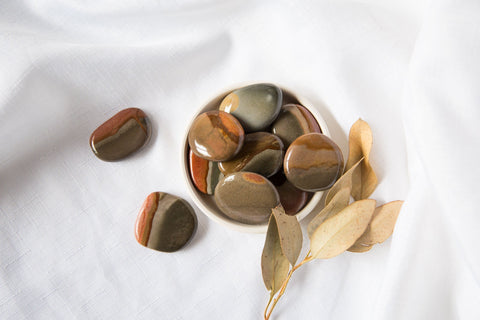 Polychrome Jasper Flatstones - Premium Crystals + Gifts from Clarity Co. - NZ's Favourite Online Crystal Shop